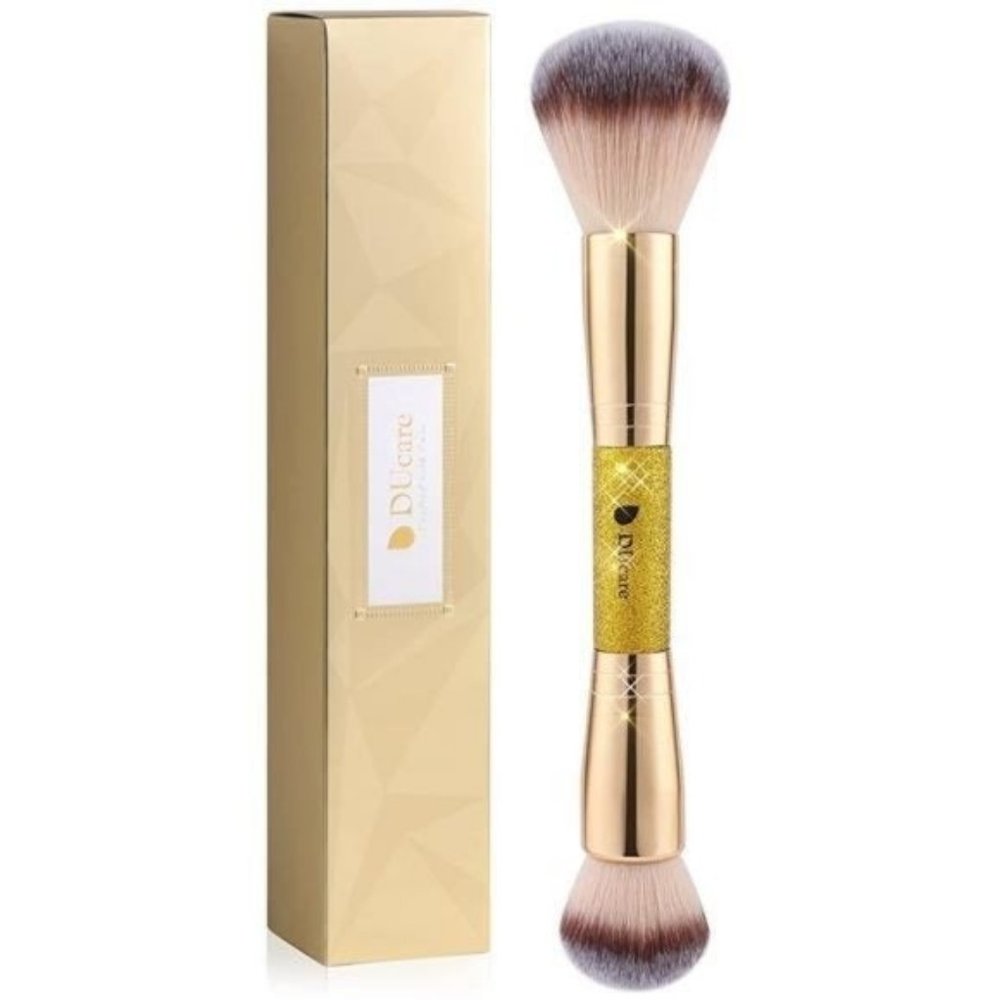 Makeup Brushes Double Ended Blush Powder Brush ideal for cream or powder
